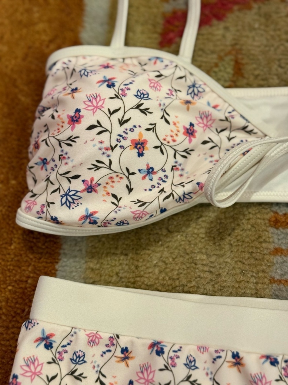 Caroline Constas high waist high leg floral bikini nwt Small S - Picture 2 of 3
